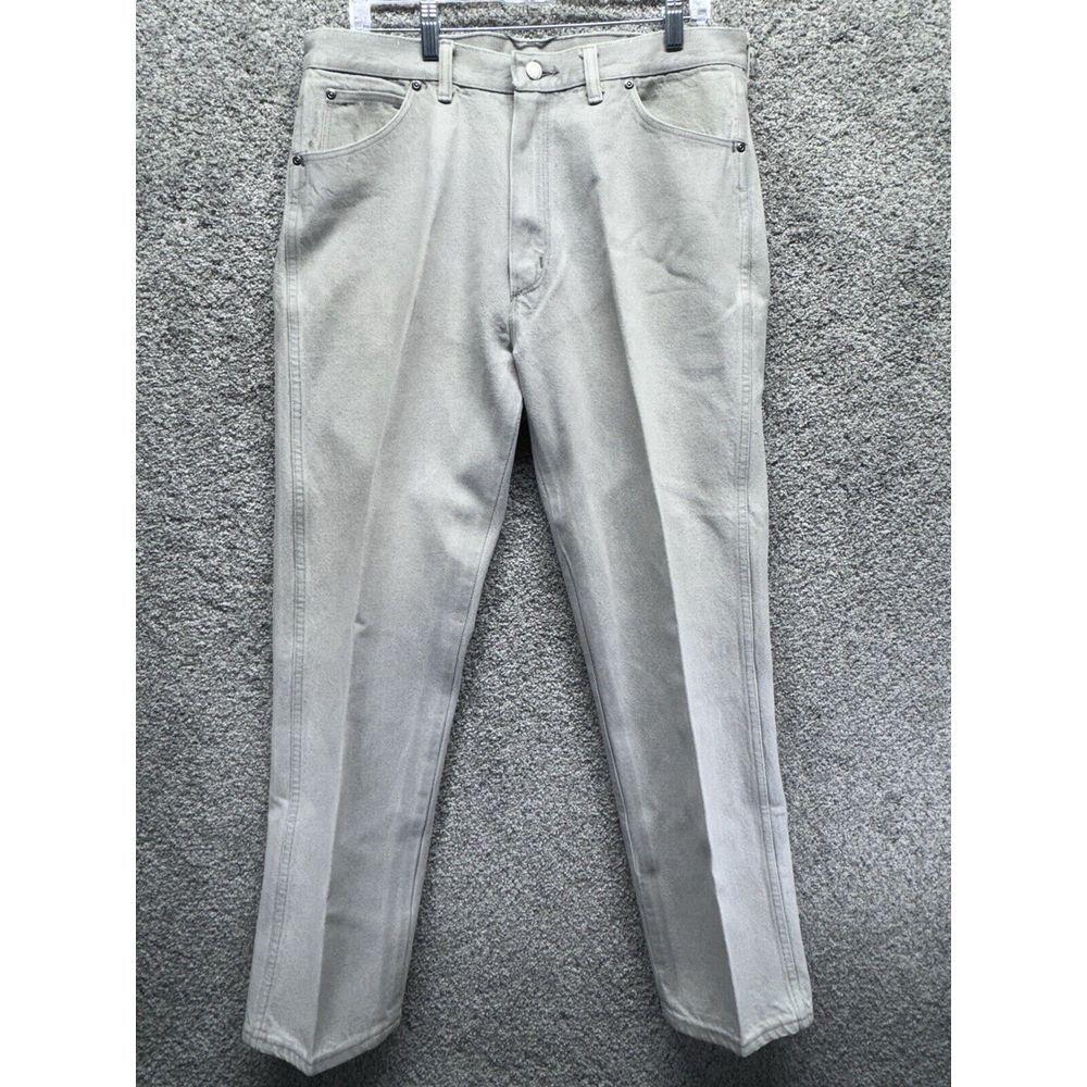 Vintage 70s 80s Wrangler Straight Leg Jeans Men's Pearl Size 36 x 30 USA 0915GYK